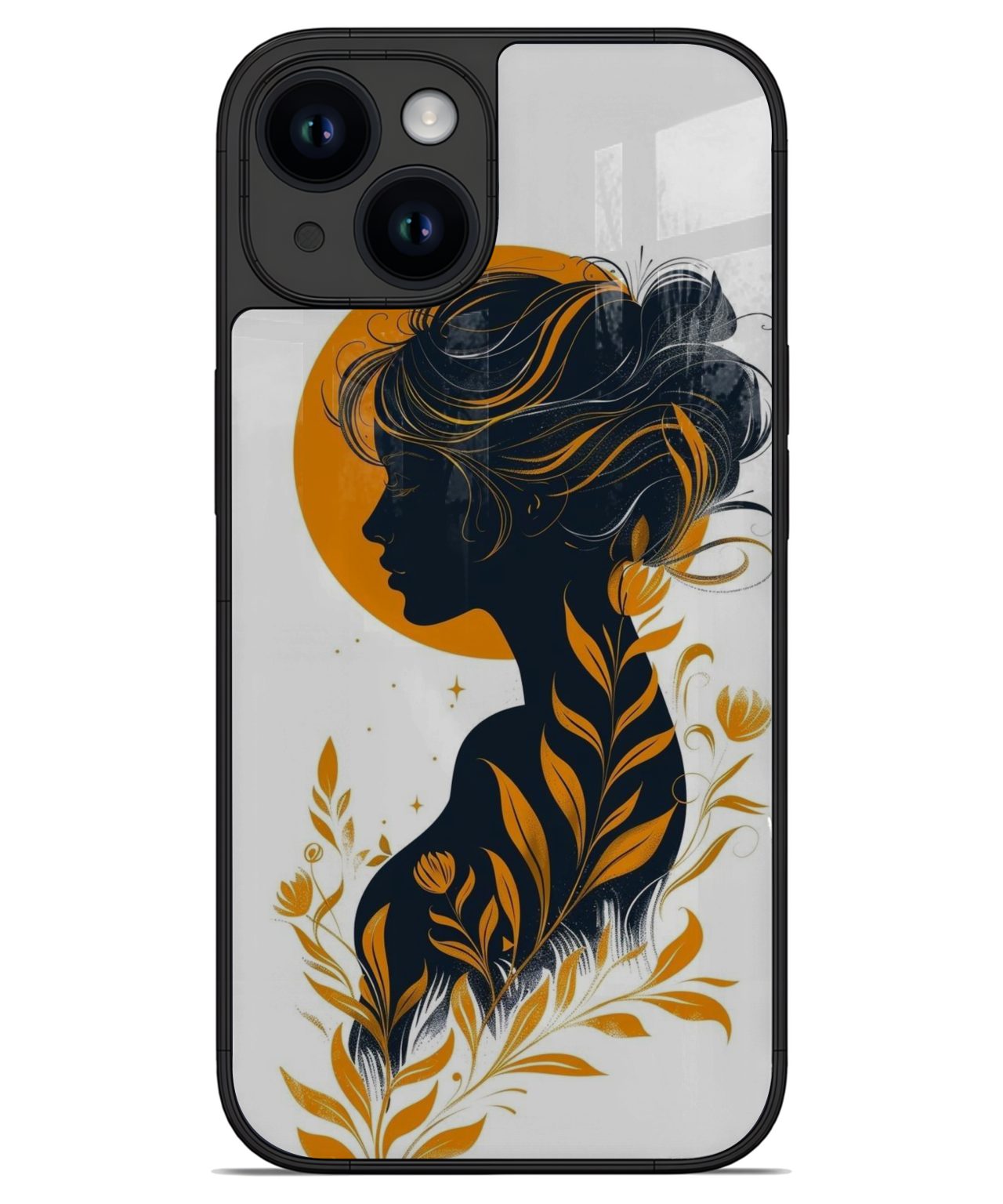 Sunlit Silhouette Floral iphone 14 back cover 1