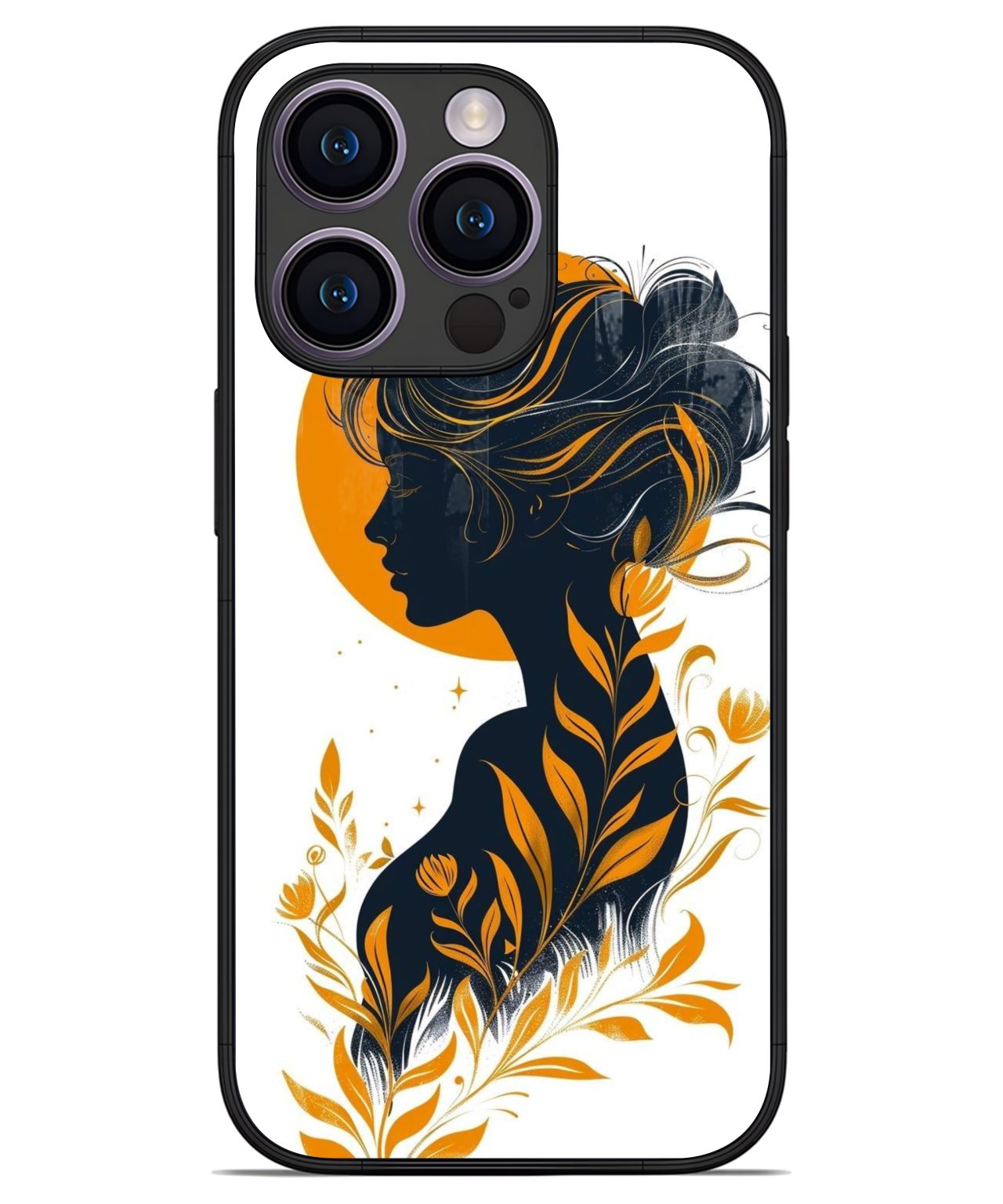 Sunlit Silhouette Floral iphone 14 pro back cover 1