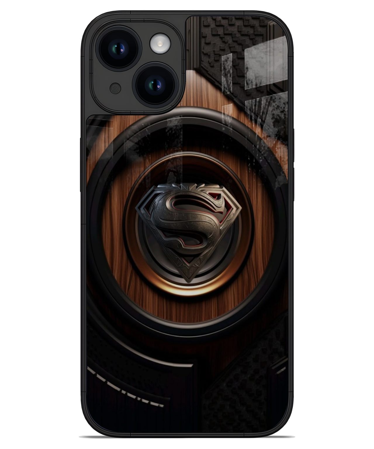 Superman Steel Emblem iphone 14 back cover 1