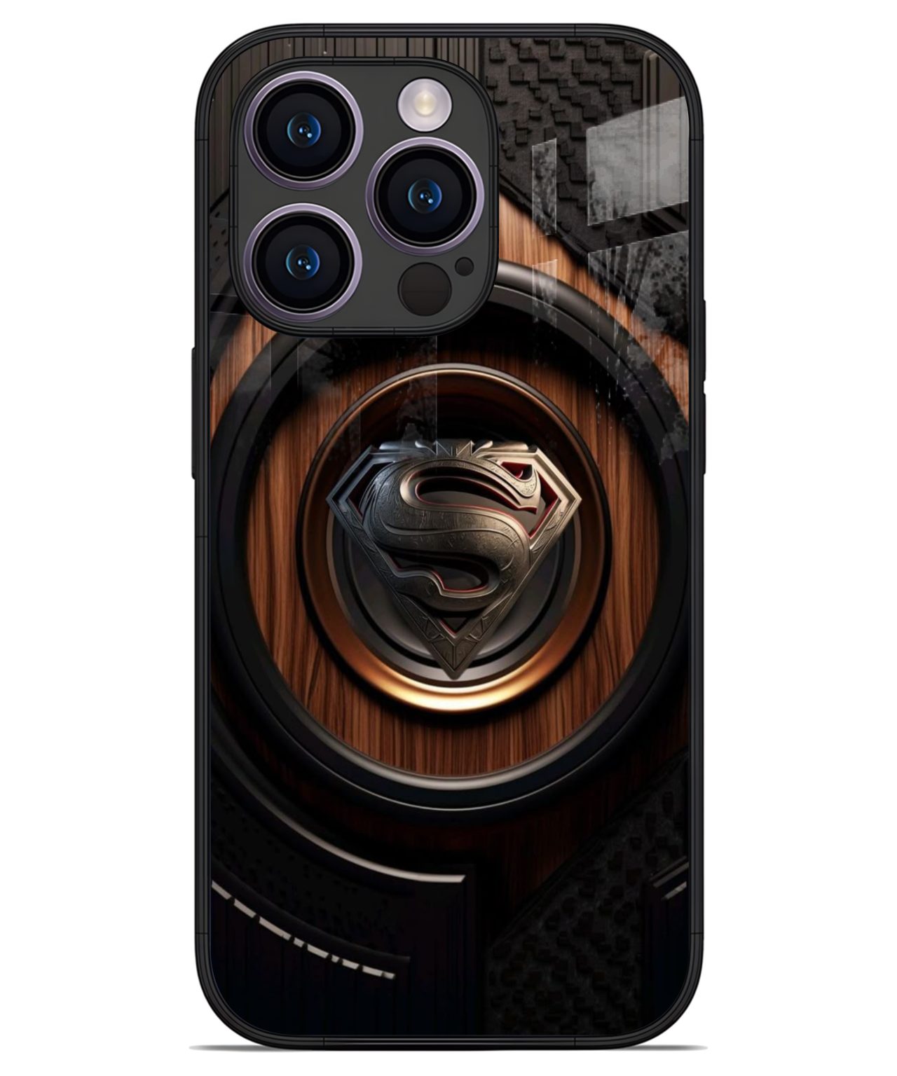 Superman Steel Emblem iphone 14 pro back cover 1