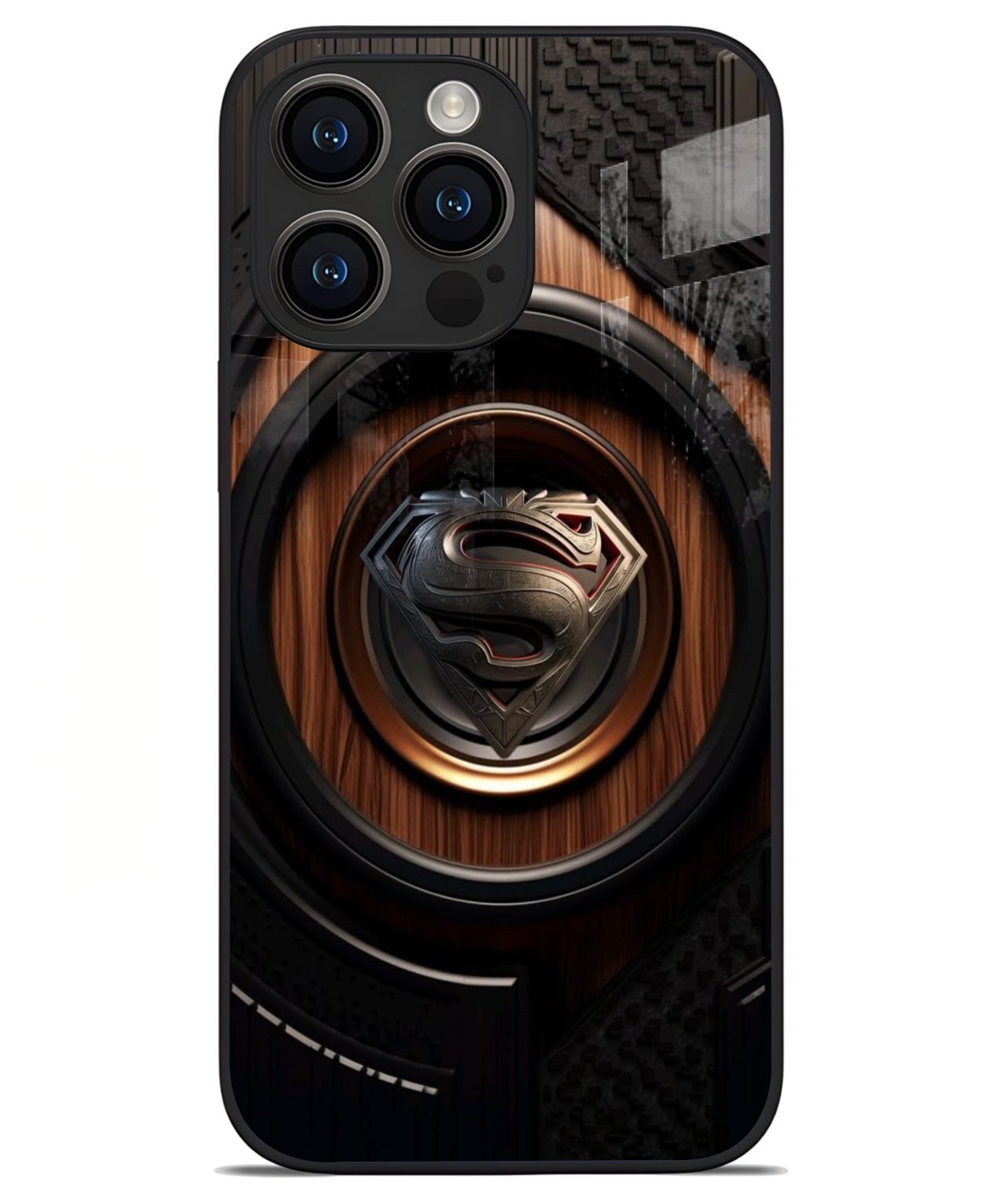 Superman Steel Emblem iphone 14 pro max back cover 1