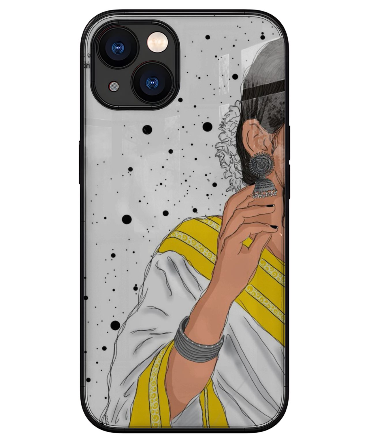 Traditional Kerala Woman Art iphone 13 back cover 1