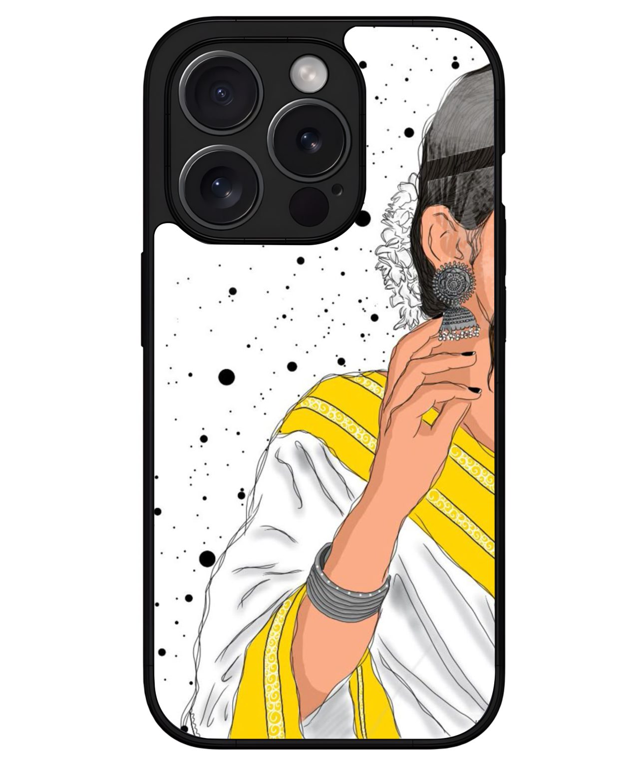 Traditional Kerala Woman Art iphone 15 pro max back cover 1