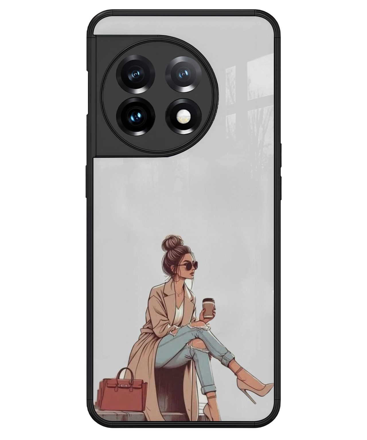 Trendy Coffee Girl Phone Case for OnePlus 11 1