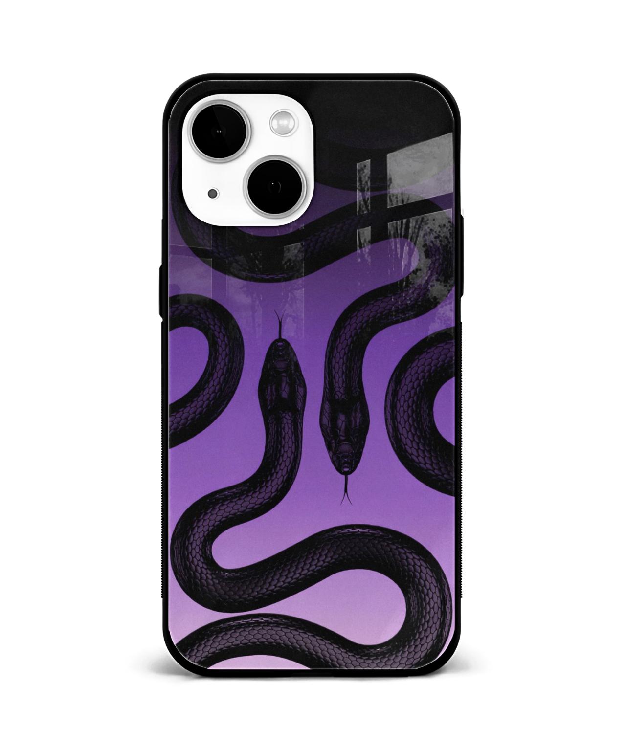 Twin Snakes Purple Gradient Phone Case 1