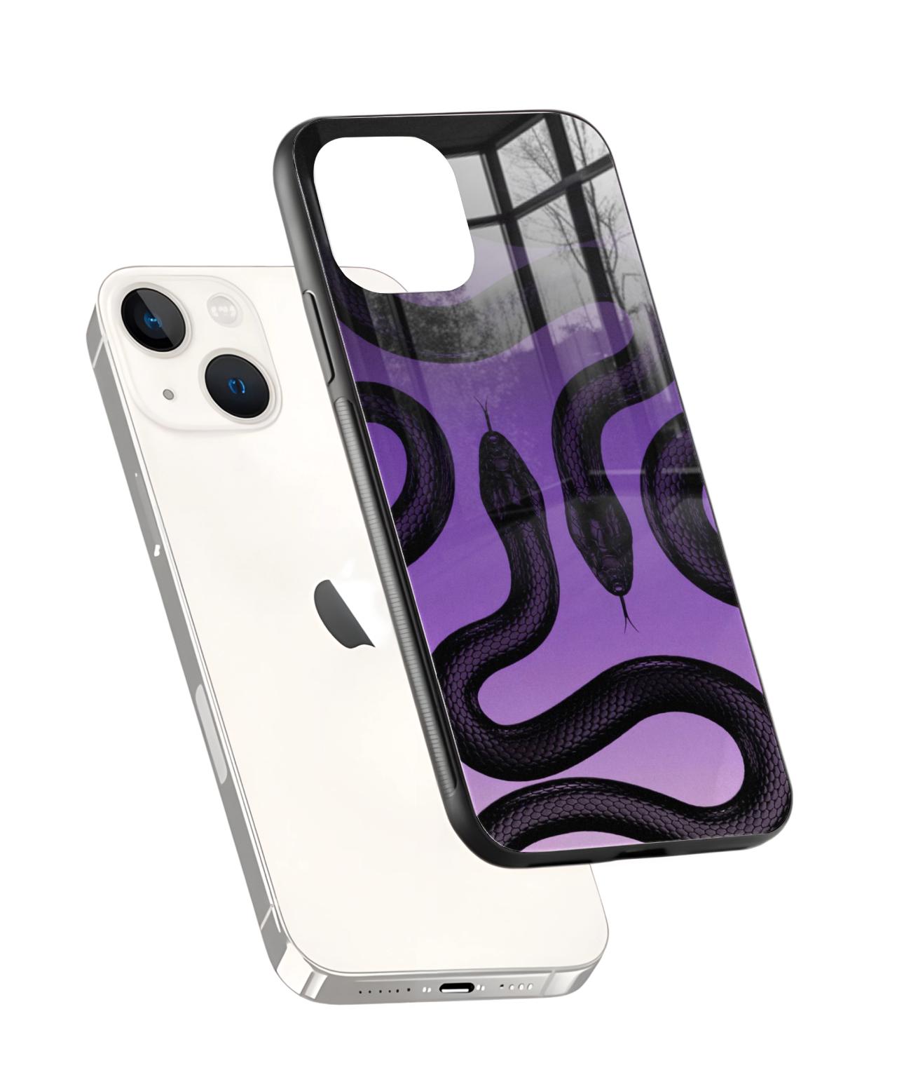 Twin Snakes Purple Gradient Phone Case 2