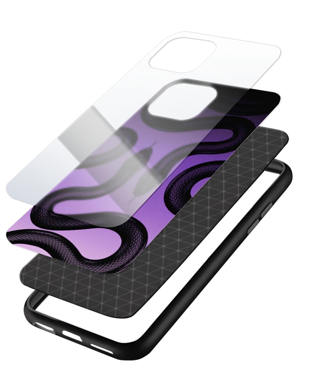 Twin Snakes Purple Gradient Phone Case 3
