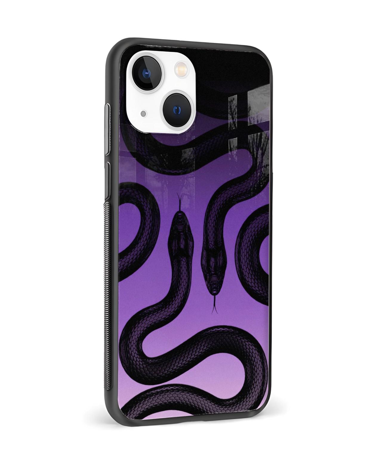 Twin Snakes Purple Gradient Phone Case 4