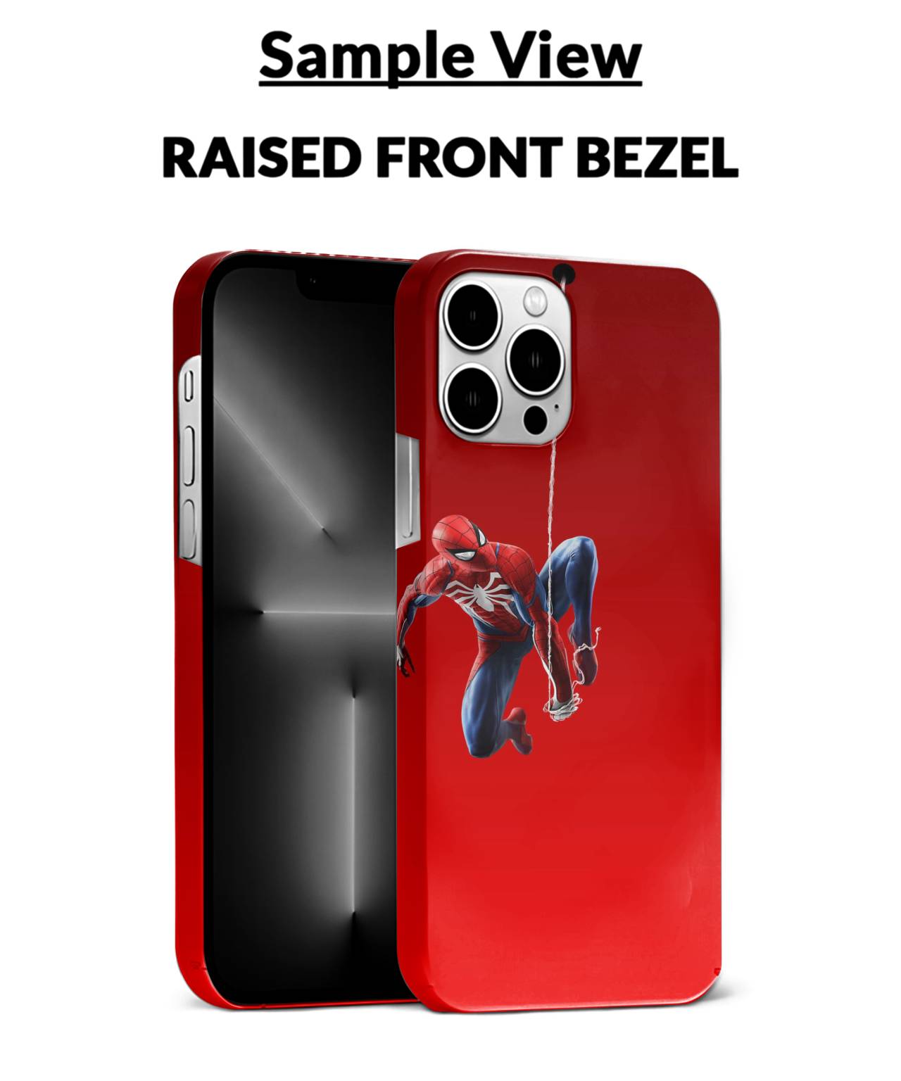 Vibrant-Red-Spiderman-Phone-Case-Studio-Shoot-3