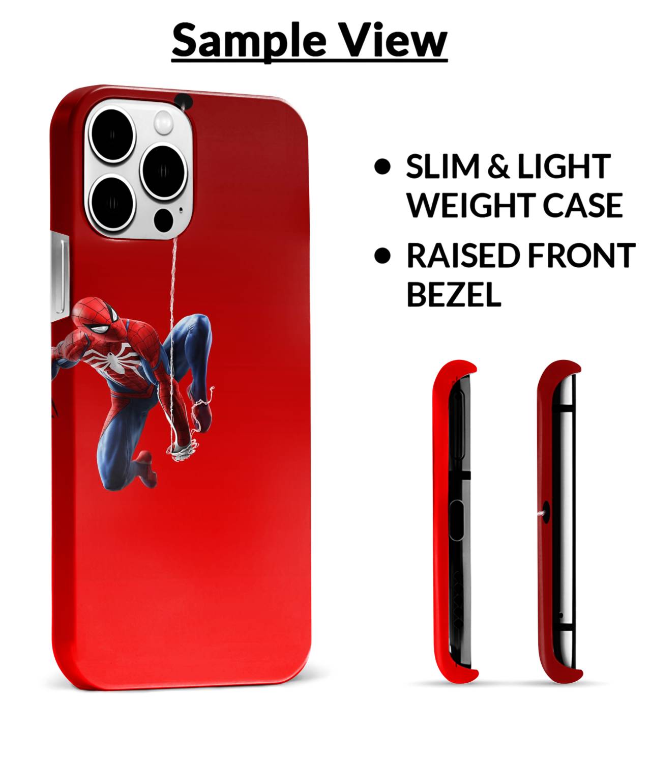 Vibrant-Red-Spiderman-Phone-Case-Studio-Shoot-4