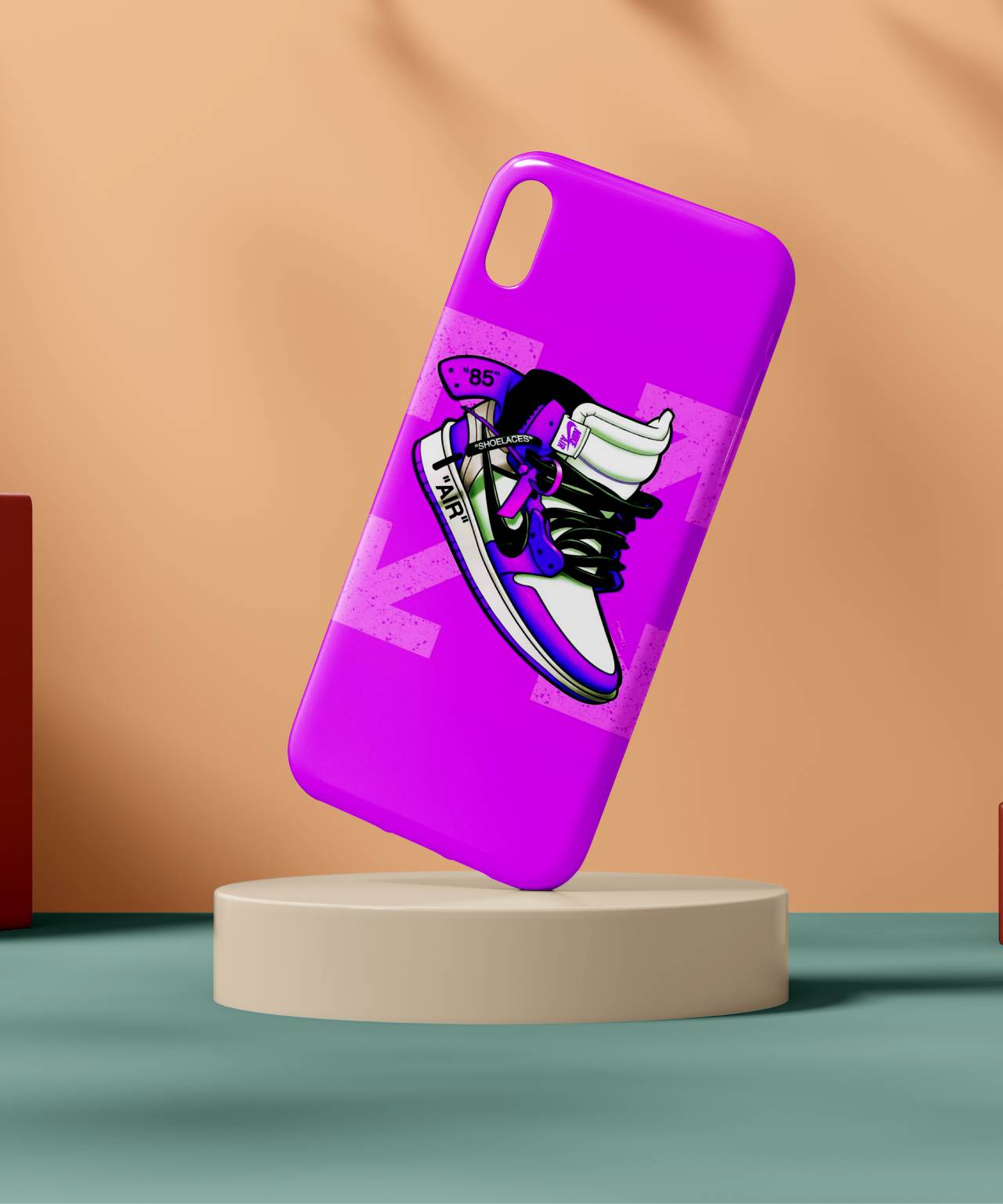 Vibrant Pink Sneaker Mobile Case 2