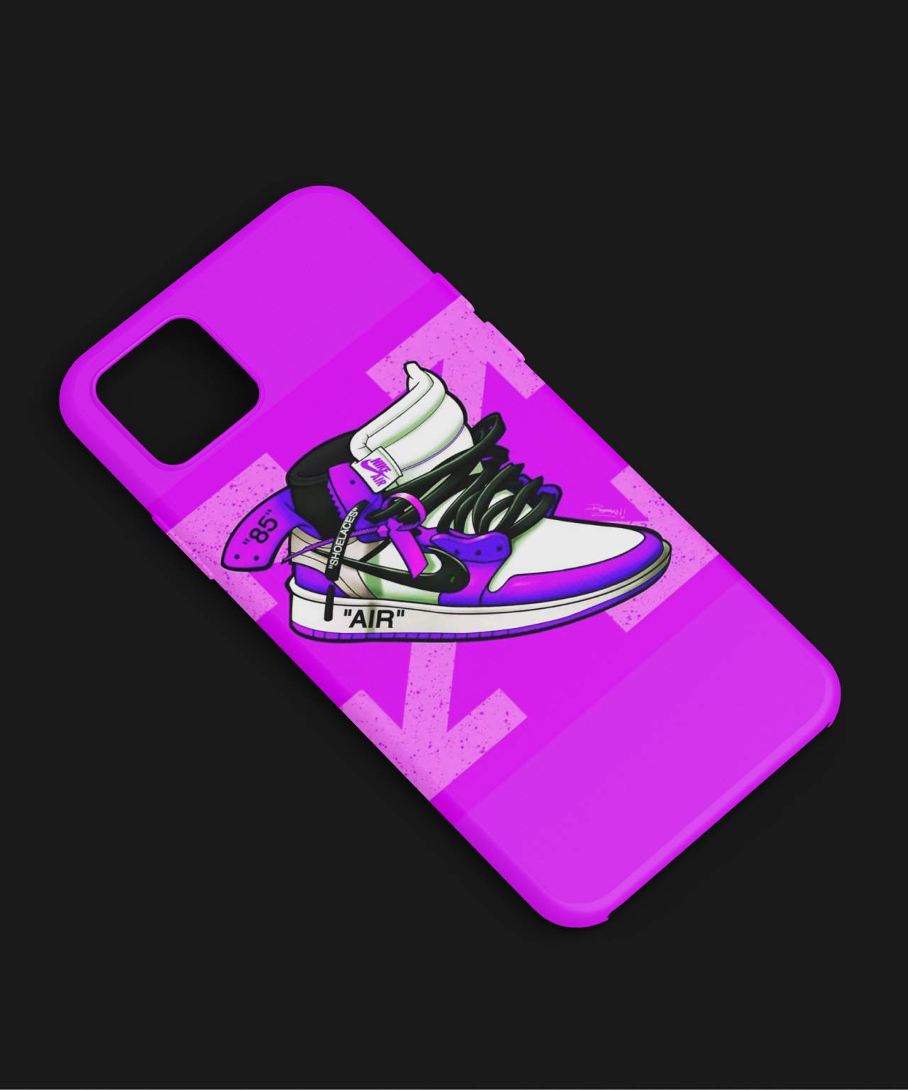 Vibrant Pink Sneaker Mobile Case 4