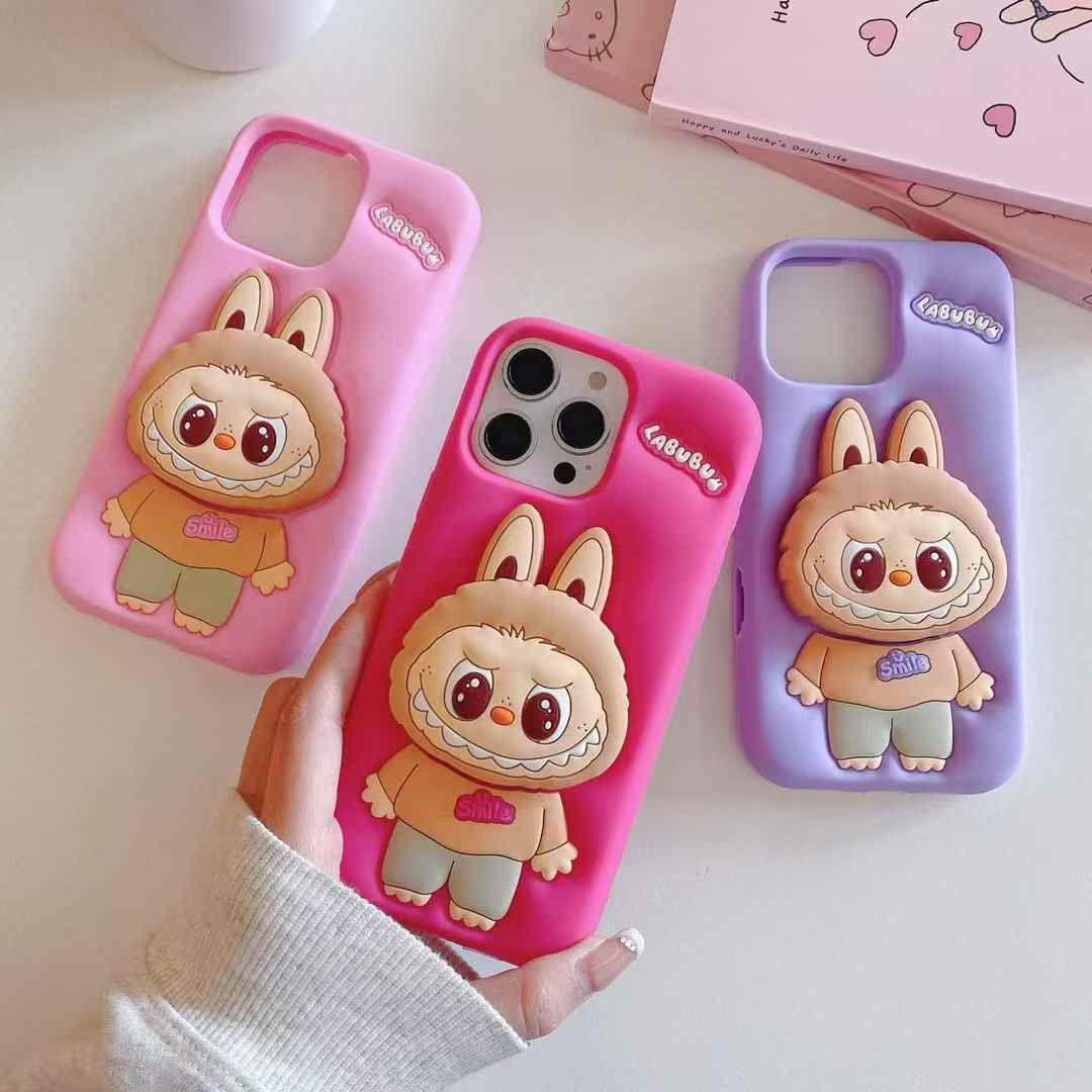 New LABUBU Silicone Mobile Cover with Popsocket | Trendy & Durable