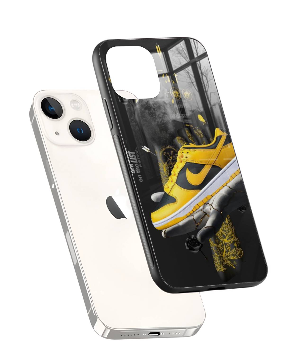 Yellow Nike Dunk Sneaker Phone Case 2