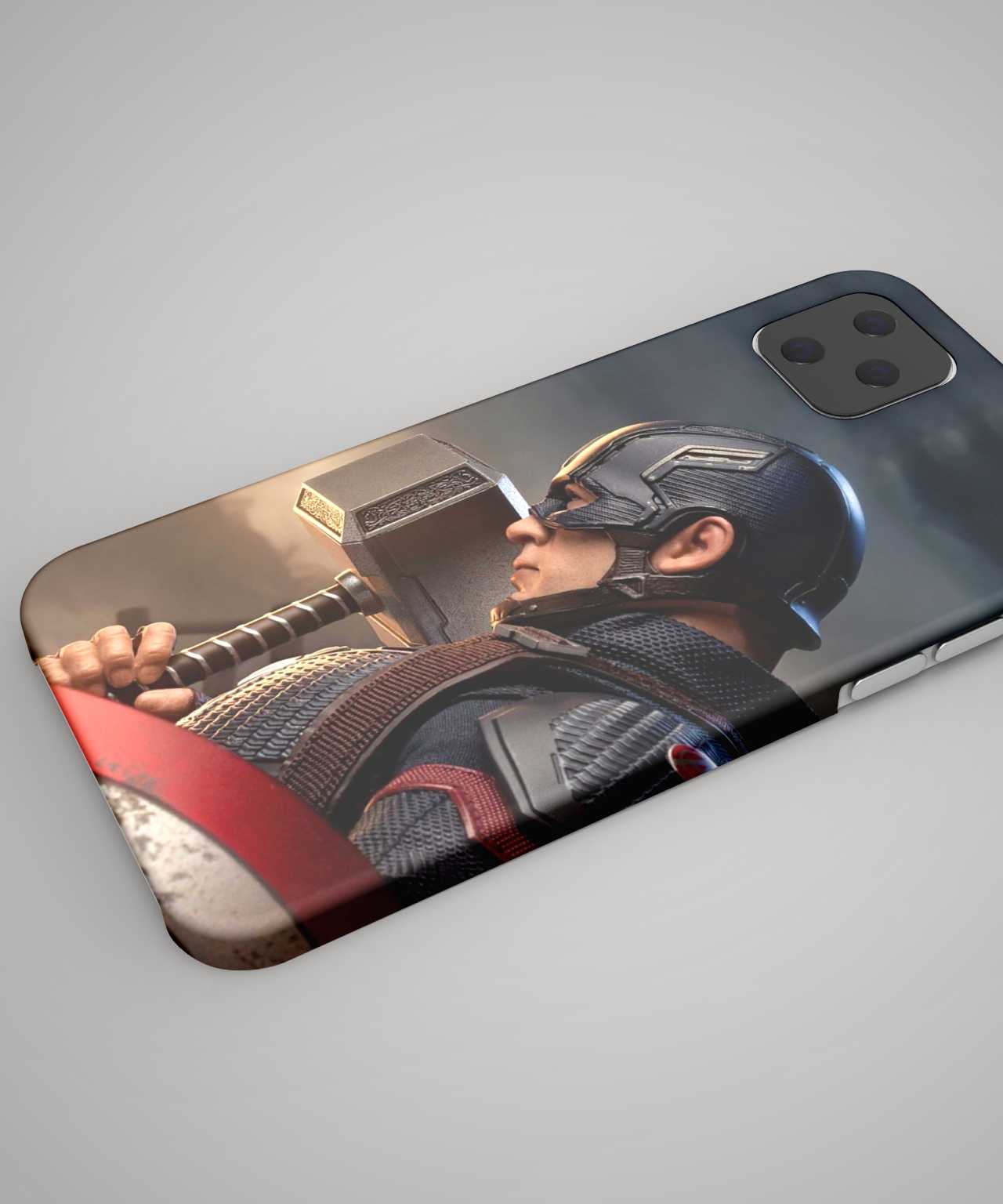 Captain America with hammer phone case - PopCase