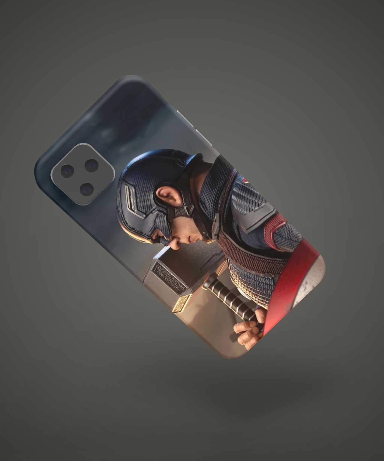 Captain America with hammer phone case - PopCase