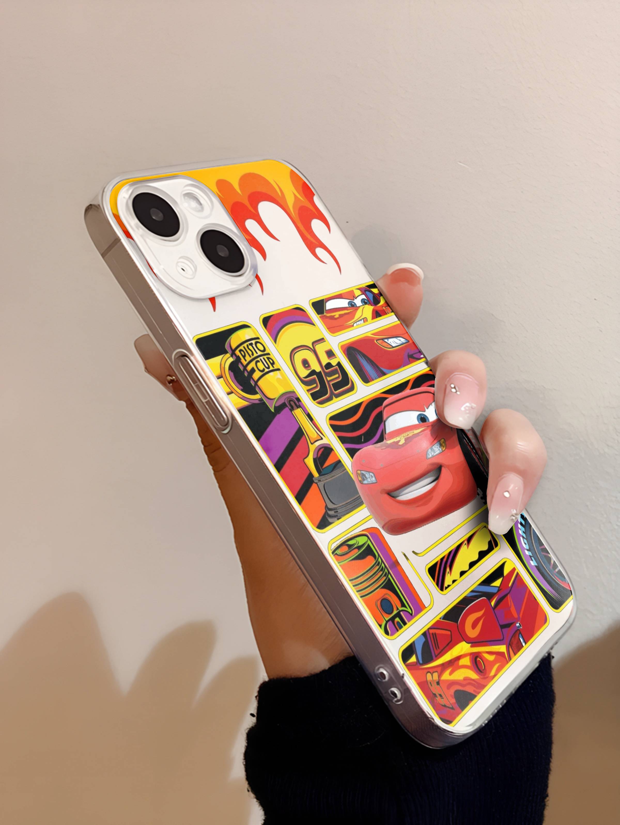 Lightning McQueen Cars Transparent Mobile Case