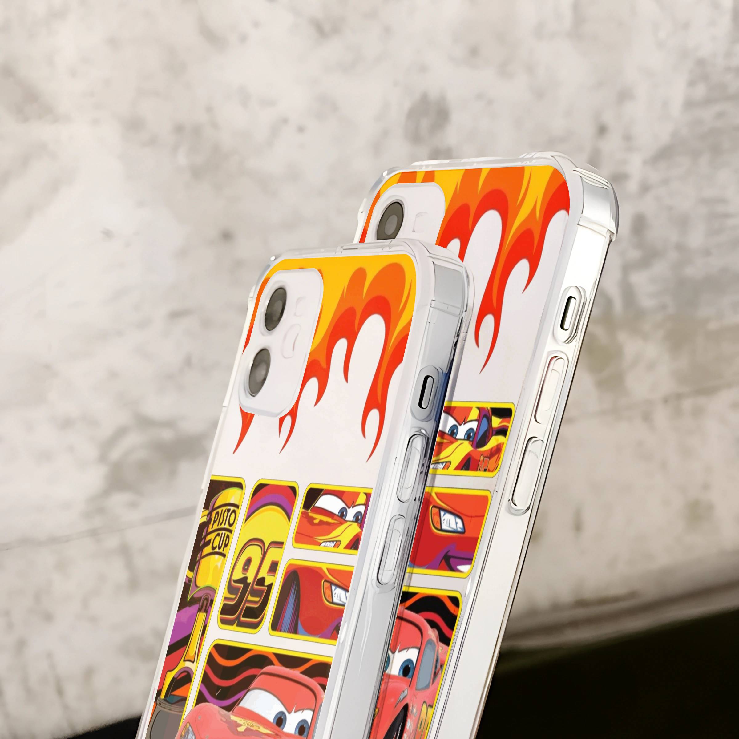 Lightning McQueen Cars Transparent Mobile Case