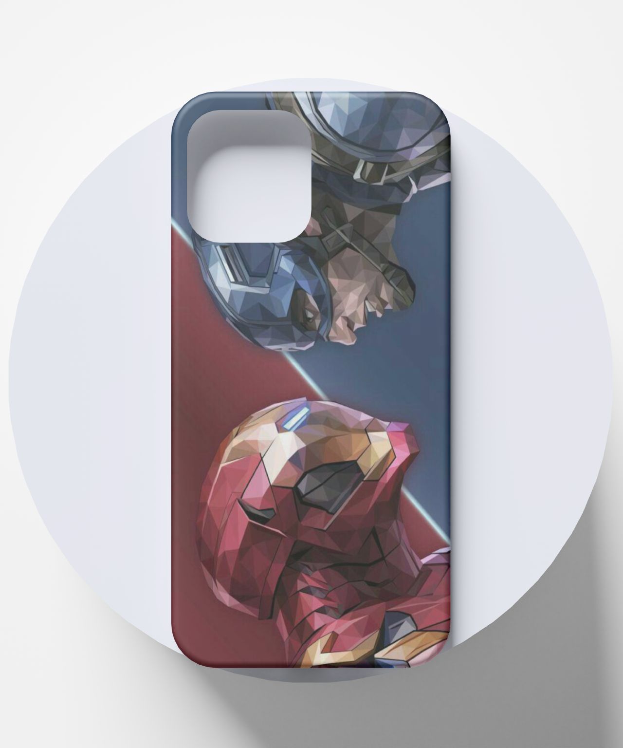 Cap vs Iron Man Fight Mobile Case 4