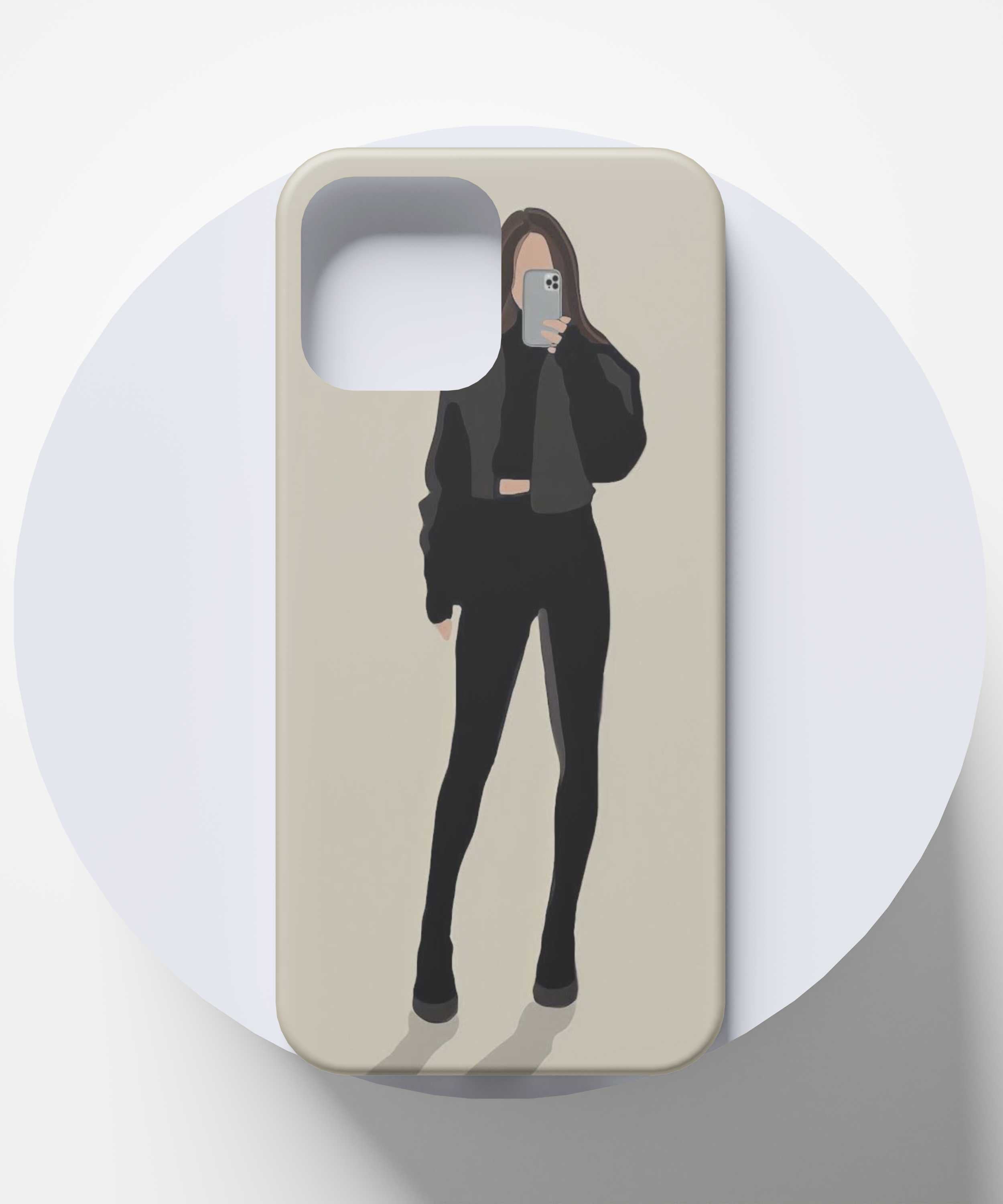 Stylish and Sleek Girl Mobile Case - PopCase