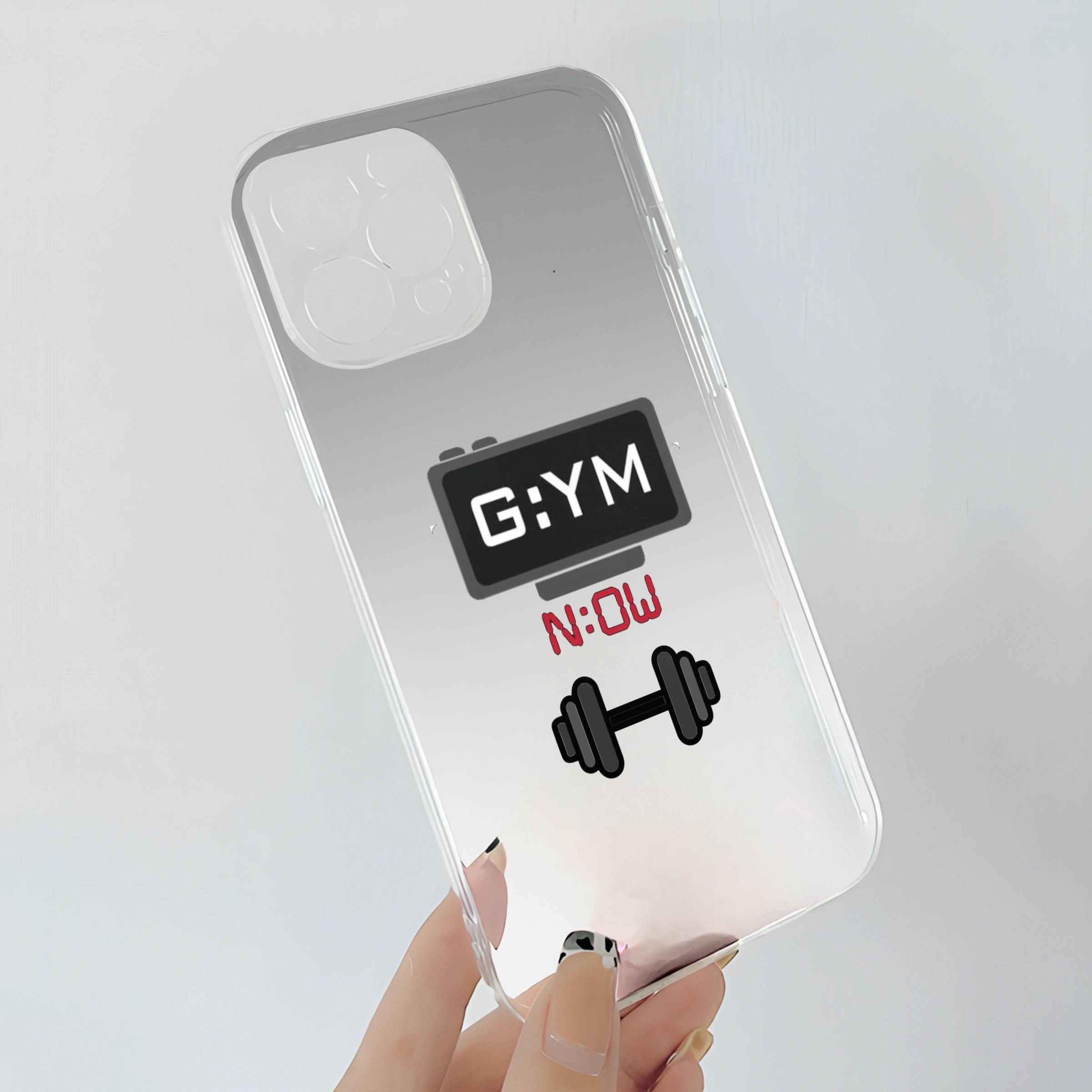 Gym Now Transparent Mobile Case