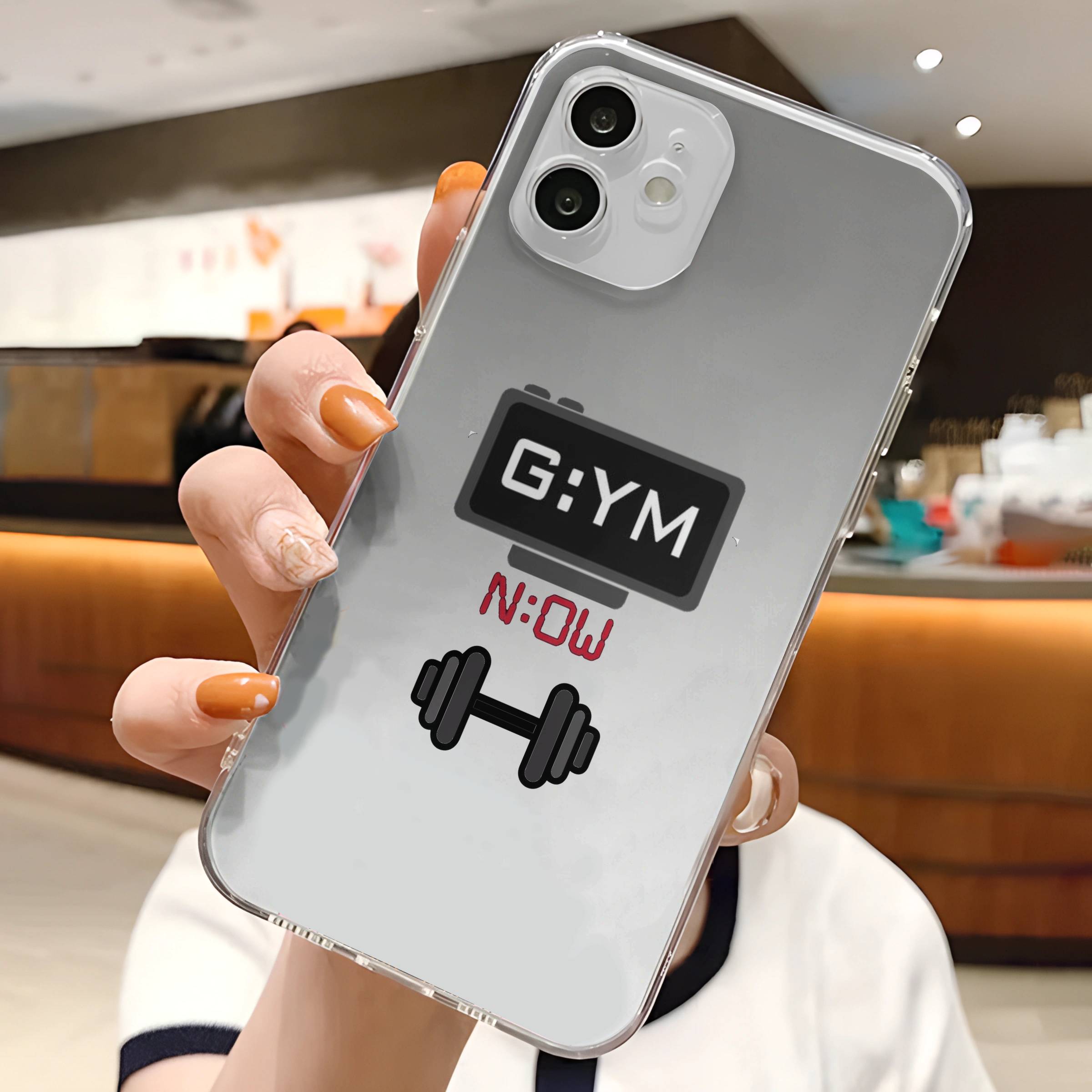 Gym Now Transparent Mobile Case