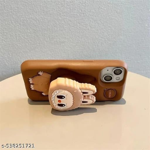 New LABUBU Silicone Mobile Cover with Popsocket | Trendy & Durable