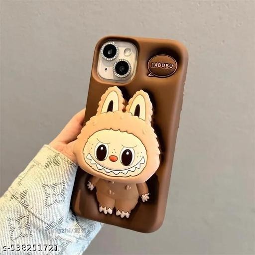 New LABUBU Silicone Mobile Cover with Popsocket | Trendy & Durable