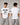 Person wearing a white t-shirt with 'New York 23' print, front and back views, on a gray background.
