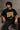 Back view of a man wearing an ENFIELD DESIGN black oversized t-shirt against a textured grey background. Features relaxed fit and premium cotton. - 3
