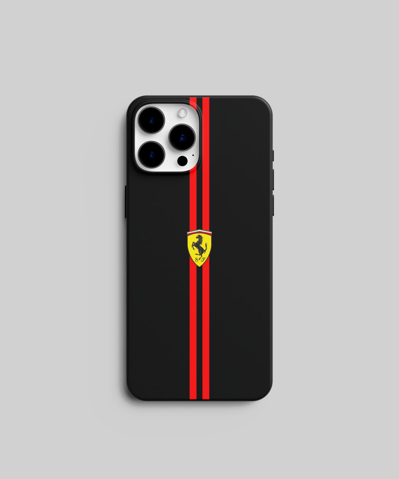 Ferrari Logo with Red Stripe Mobile Case 3