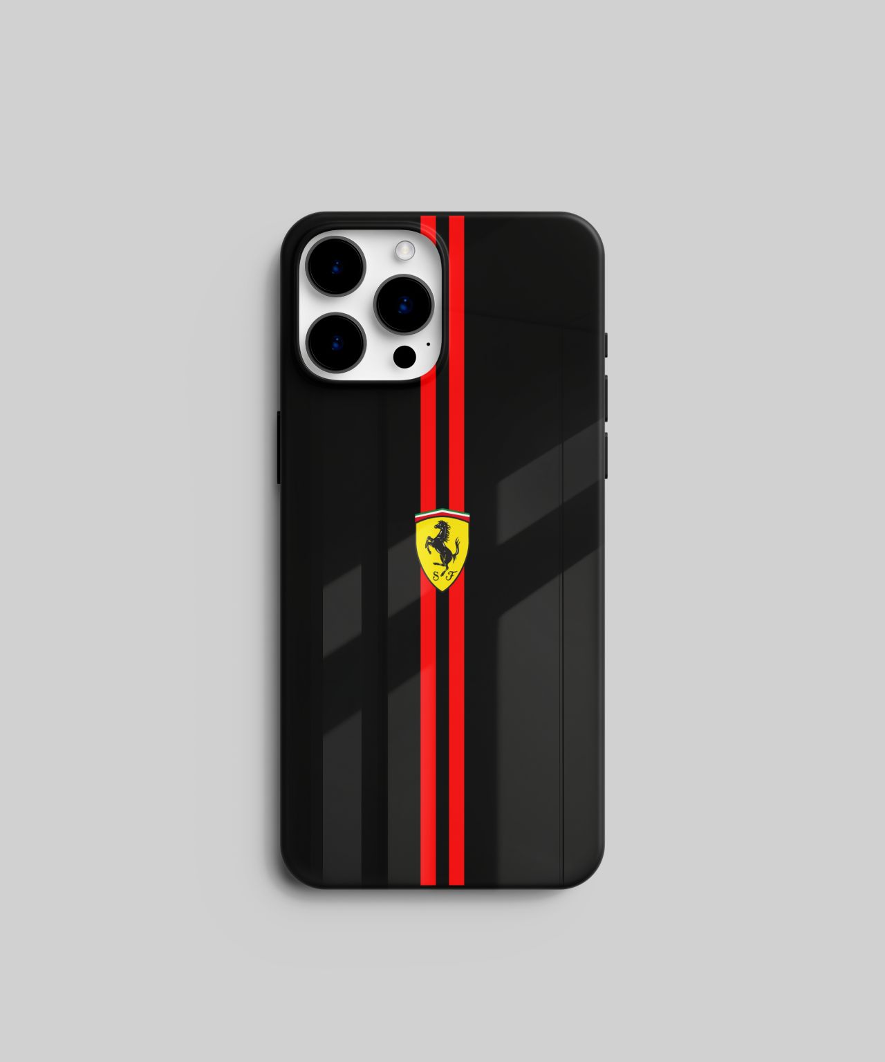 Ferrari Logo with Red Stripe Mobile Case 7 glass