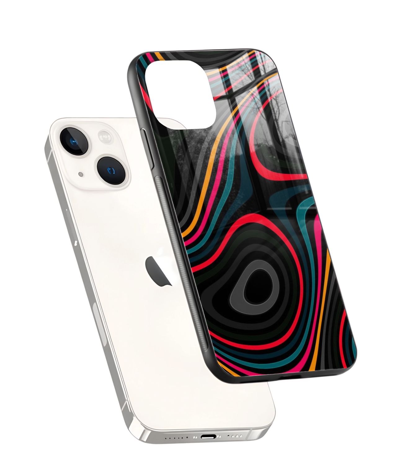 Abstract Multicolor Wave Design Phone Case and Cover 2