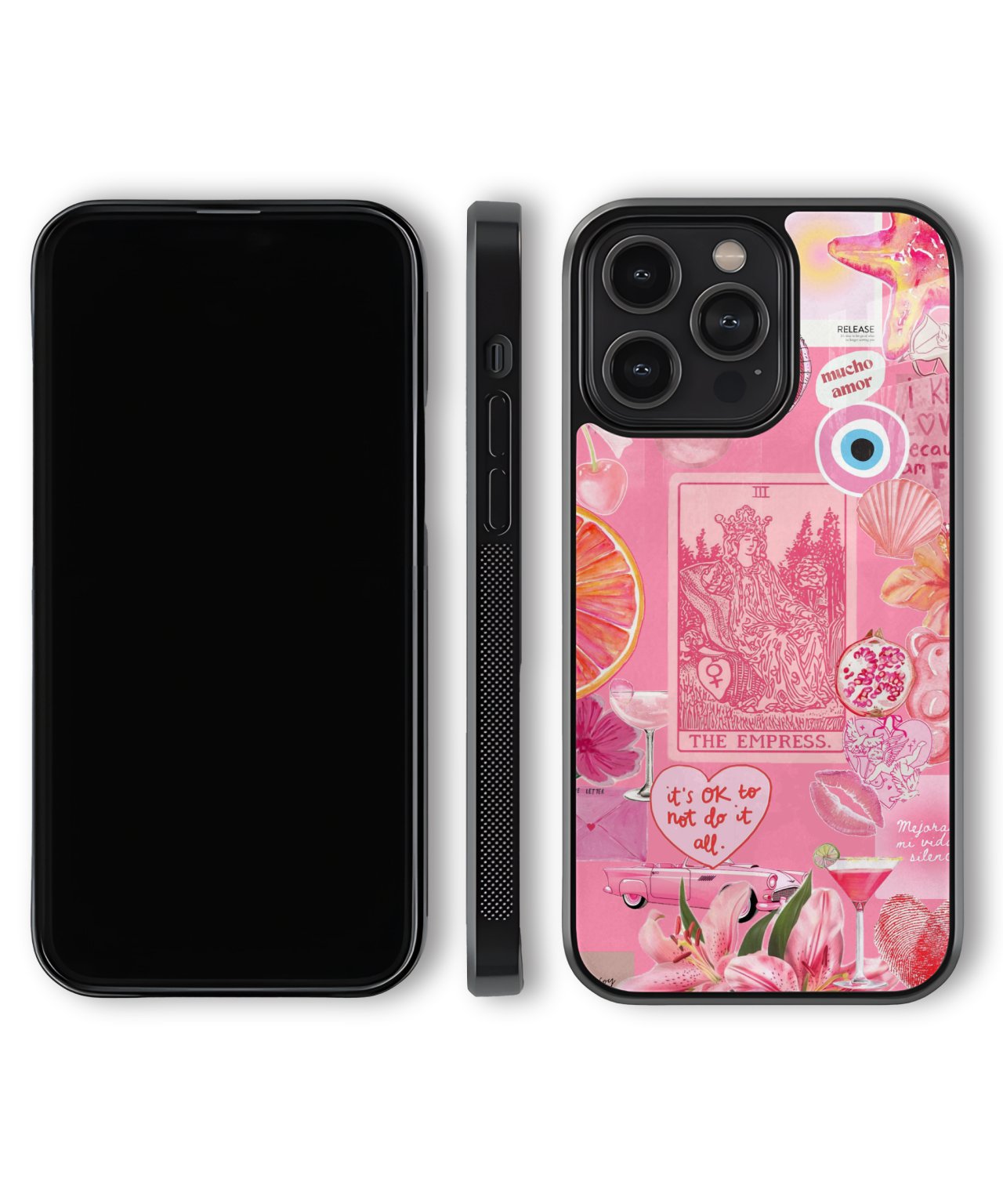 Adorable Pink Heart Girl Phone Case – Cute & Protective Cover for Girls
