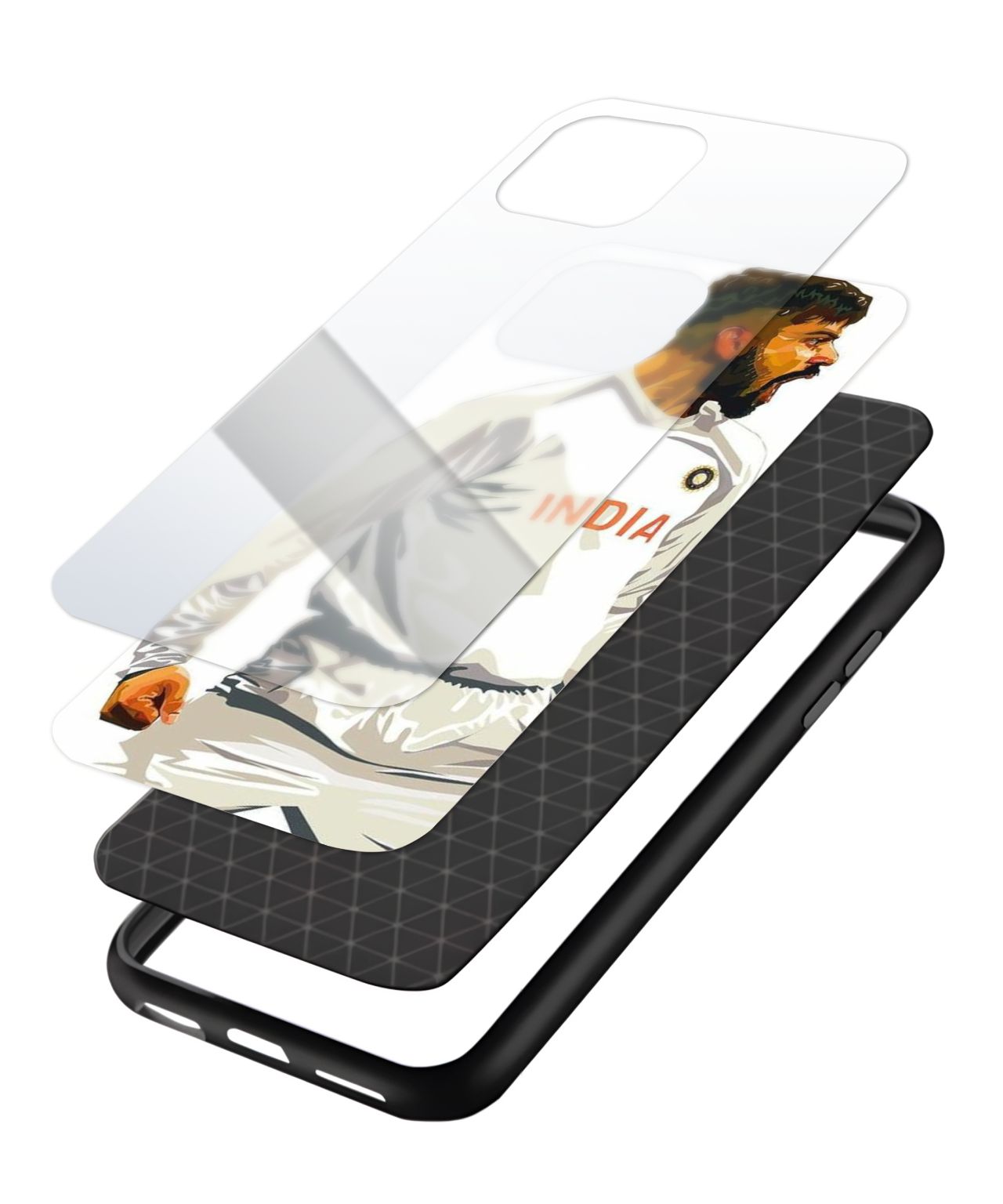 Aggressive Virat Kohli's Test Art Phone Case and Cover 3