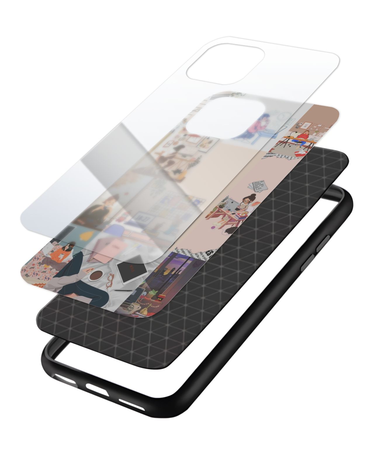 Artistic Flair Collage Phone Case and Cover 3