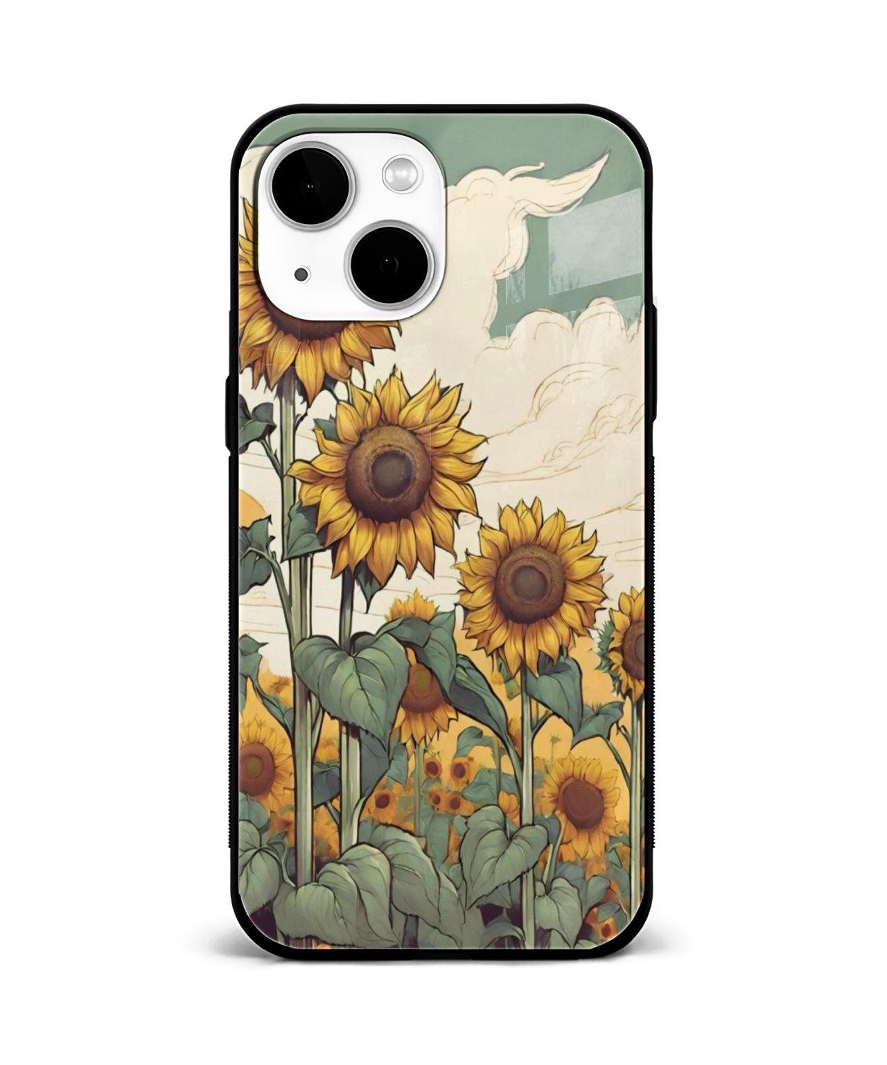 Artistic Sunflower Patterned Phone Case and Cover 1