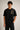POPCASE Bird Art black oversized t shirt with exotic bird of paradise gold feather DTF graphic shoulder print streetwear