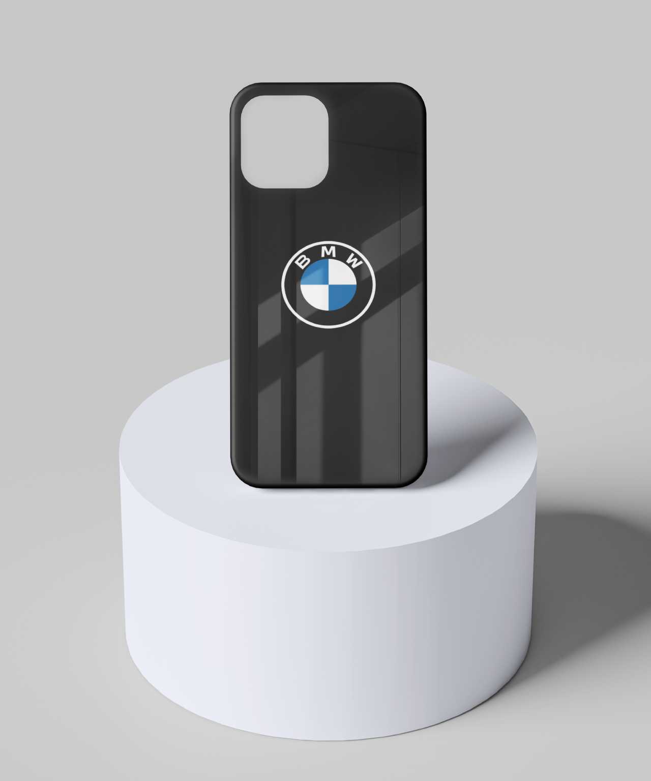 Black Logo BMW Mobile Case 8 glass