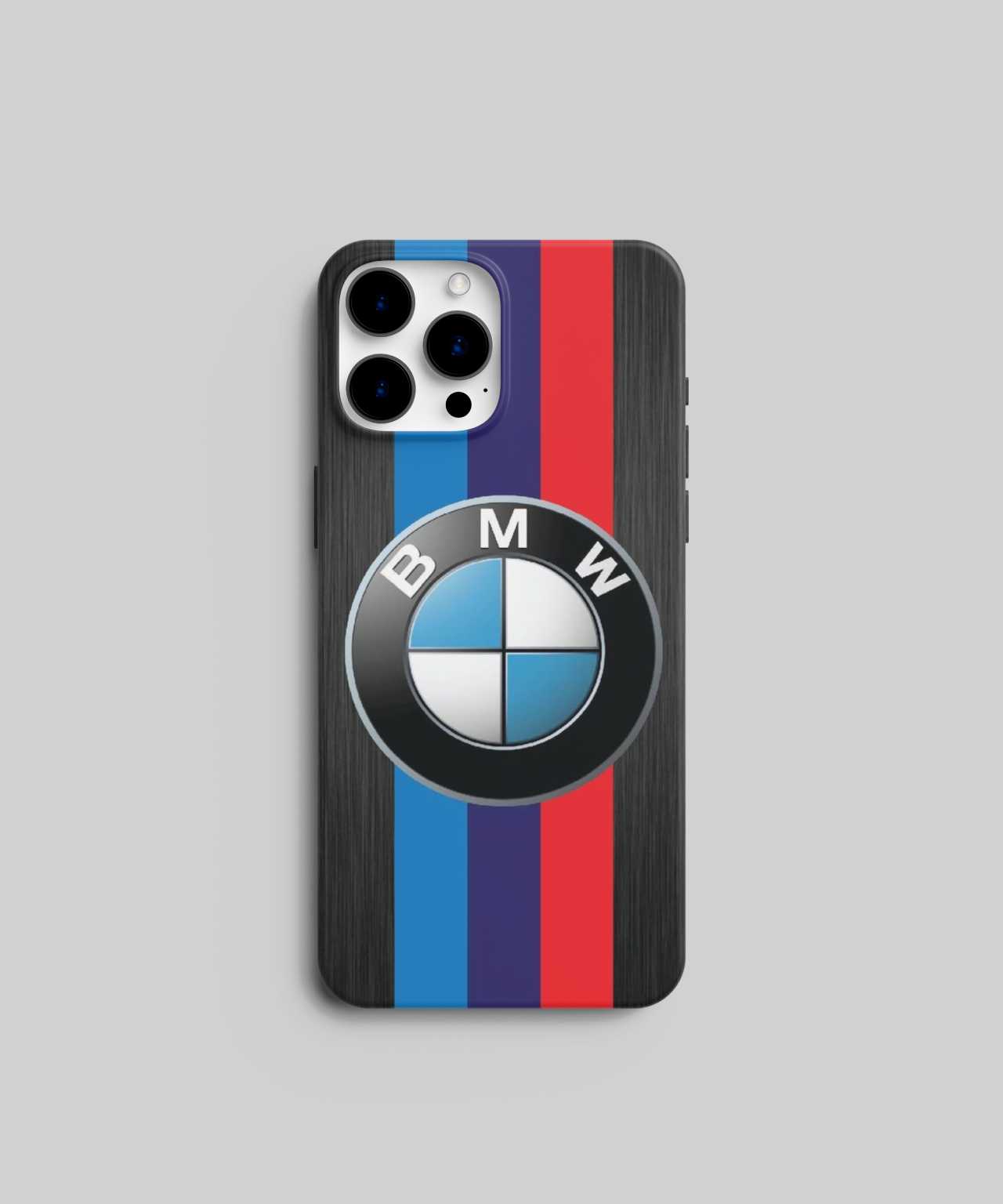 BMW with Three Primary Color Stripes Mobile Case 02