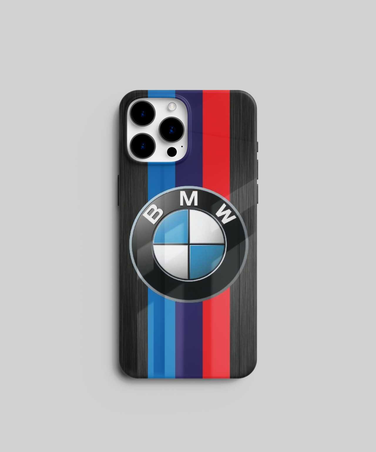 BMW with Three Primary Color Stripes Mobile Case 01