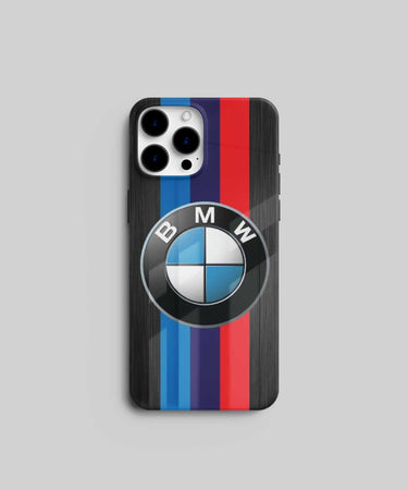 BMW with Three Primary Color Stripes Mobile Case 01