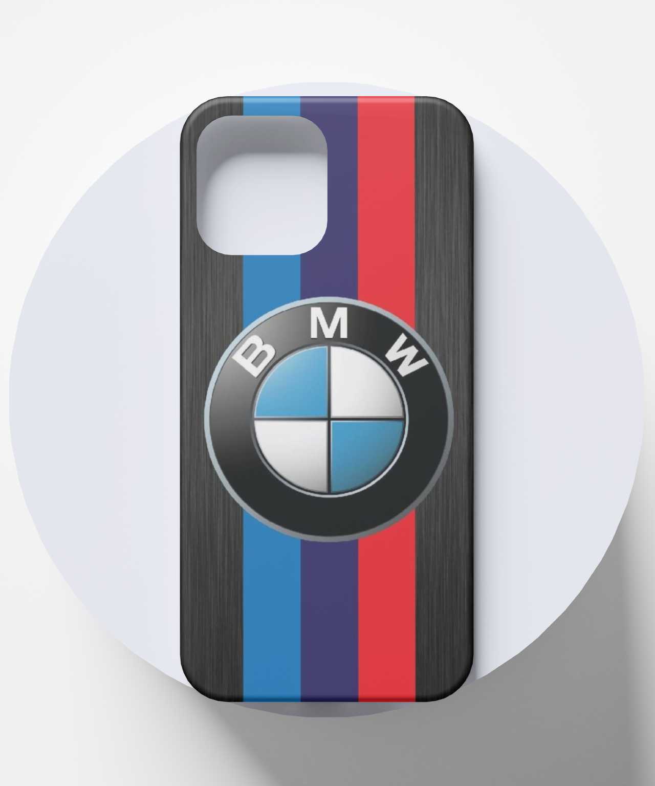 BMW with Three Primary Color Stripes Mobile Case 04