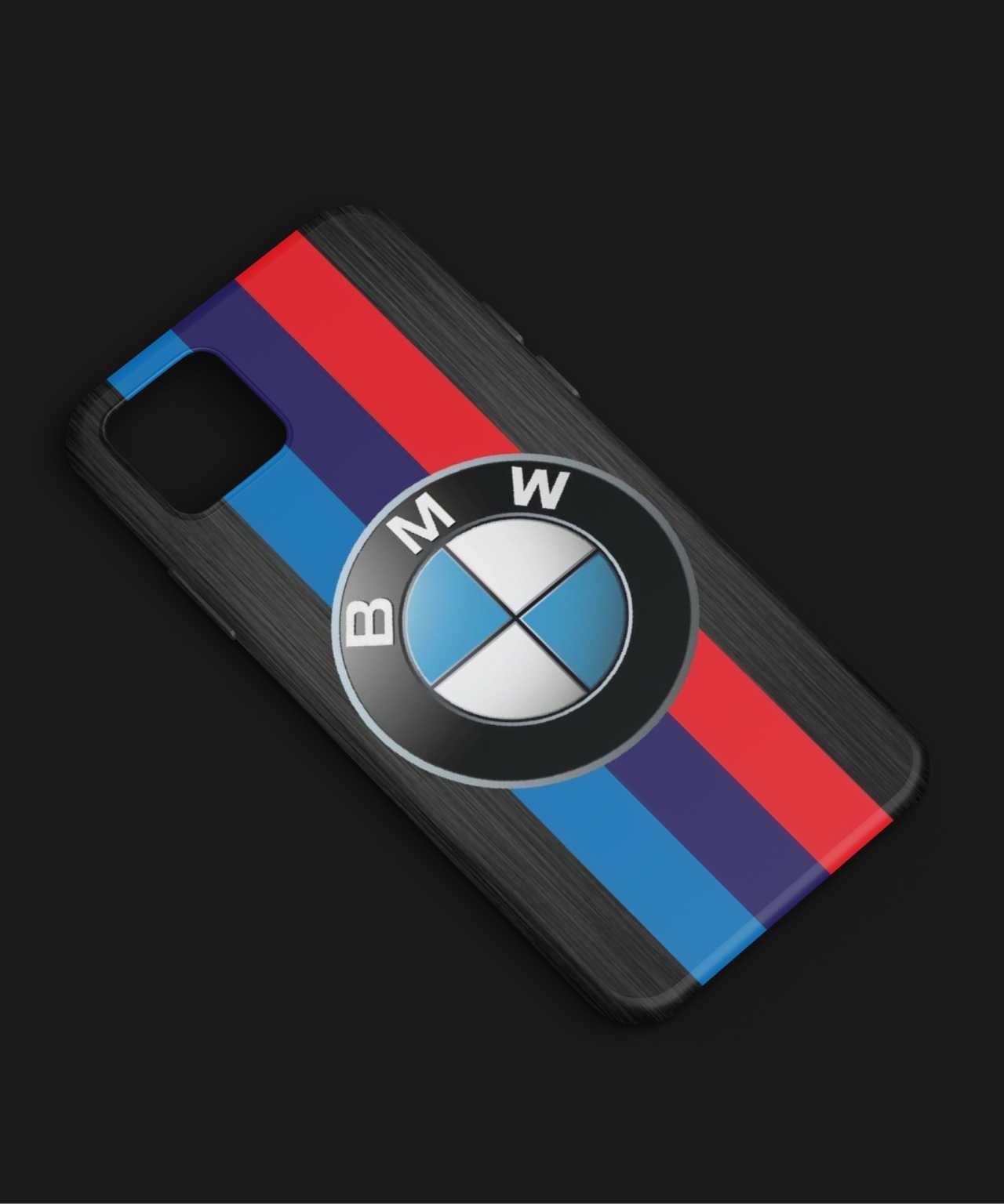 BMW with Three Primary Color Stripes Mobile Case 06