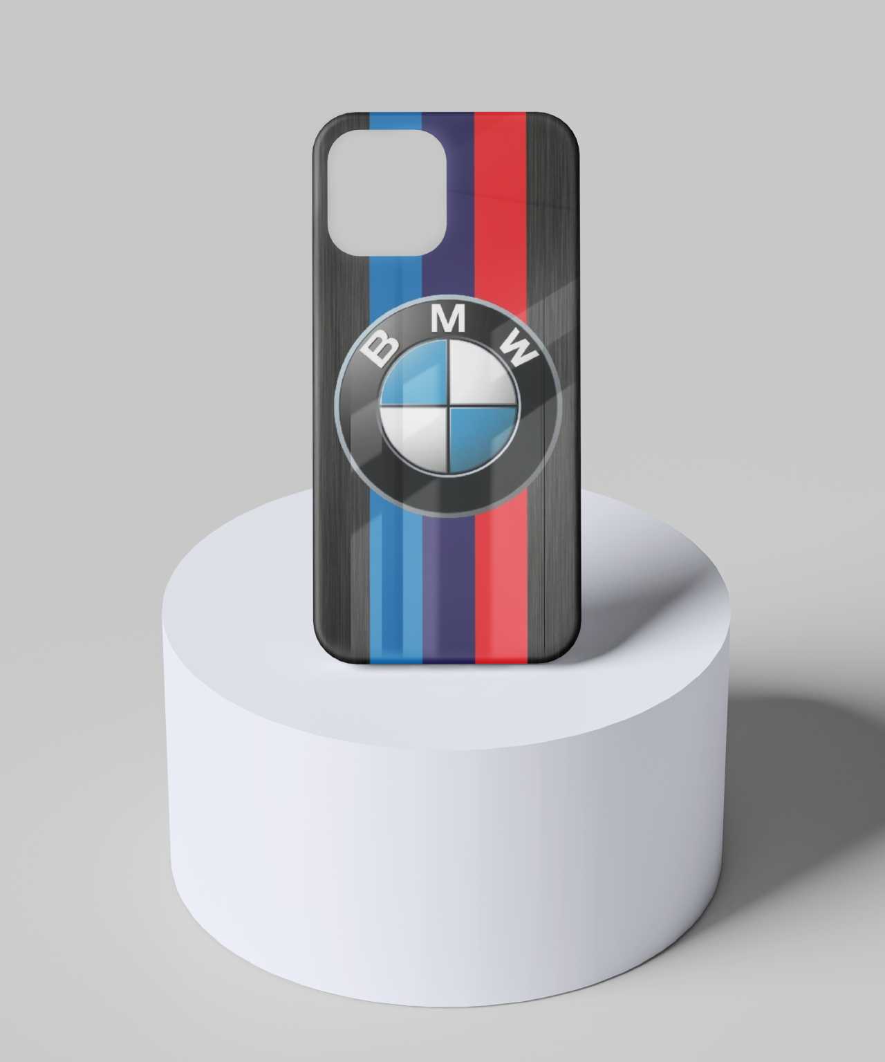 BMW with Three Primary Color Stripes Mobile Case 07