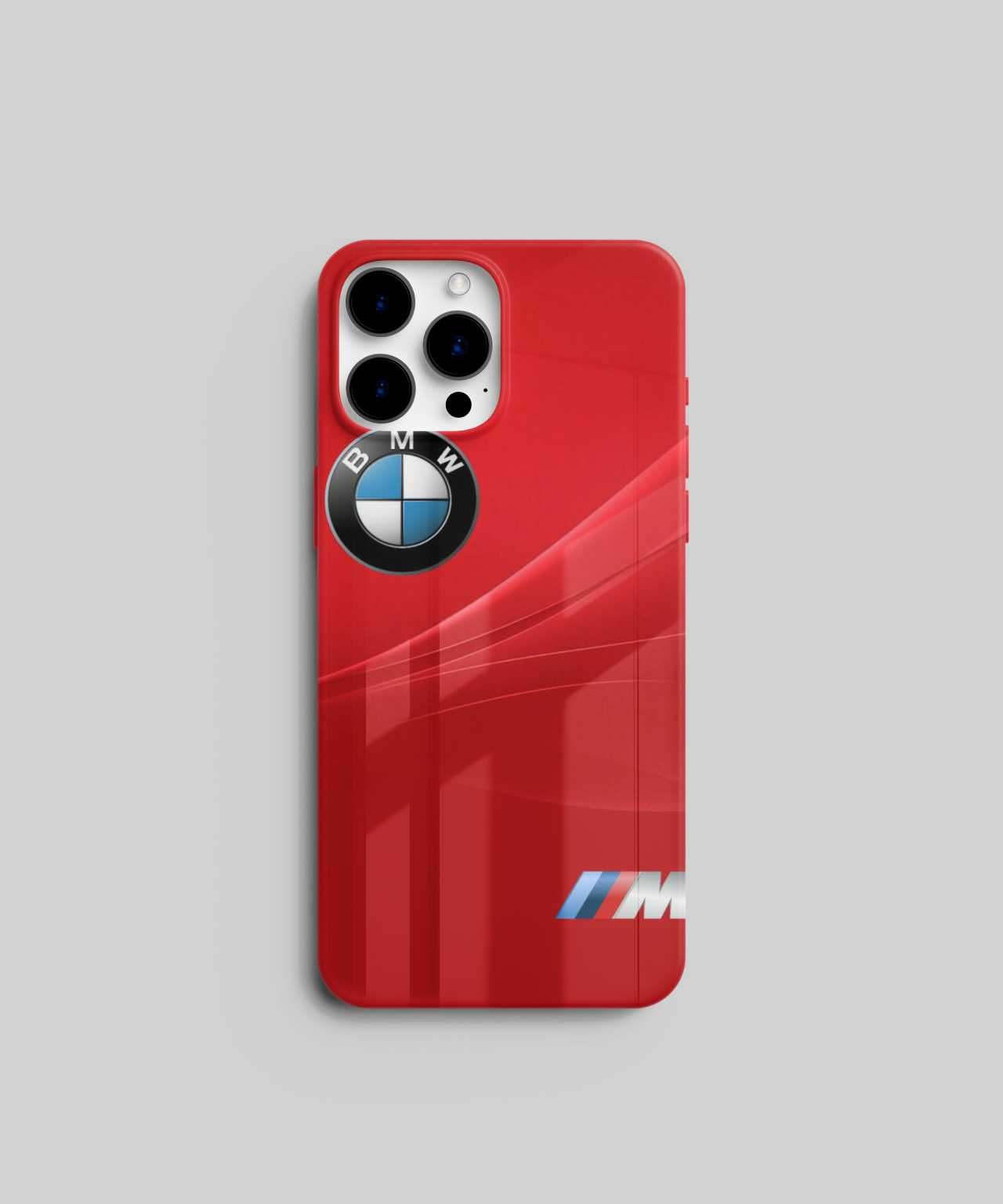 Red BMW Phone Cover - Sleek and Bold Design Featuring the Iconic BMW Logo, Compatible with iPhone, Samsung, Xiaomi, Vivo, Oppo, and More