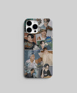 Korean Aesthetic BTS Character Snapshot with Emojis Mobile Case 7