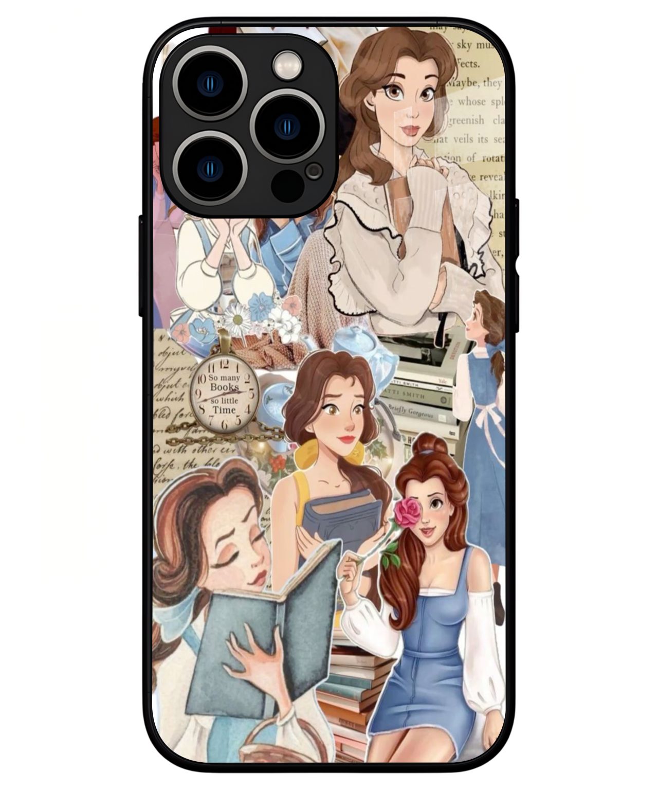 Beauty and Books Collage iphone 13 pro max back cover 1