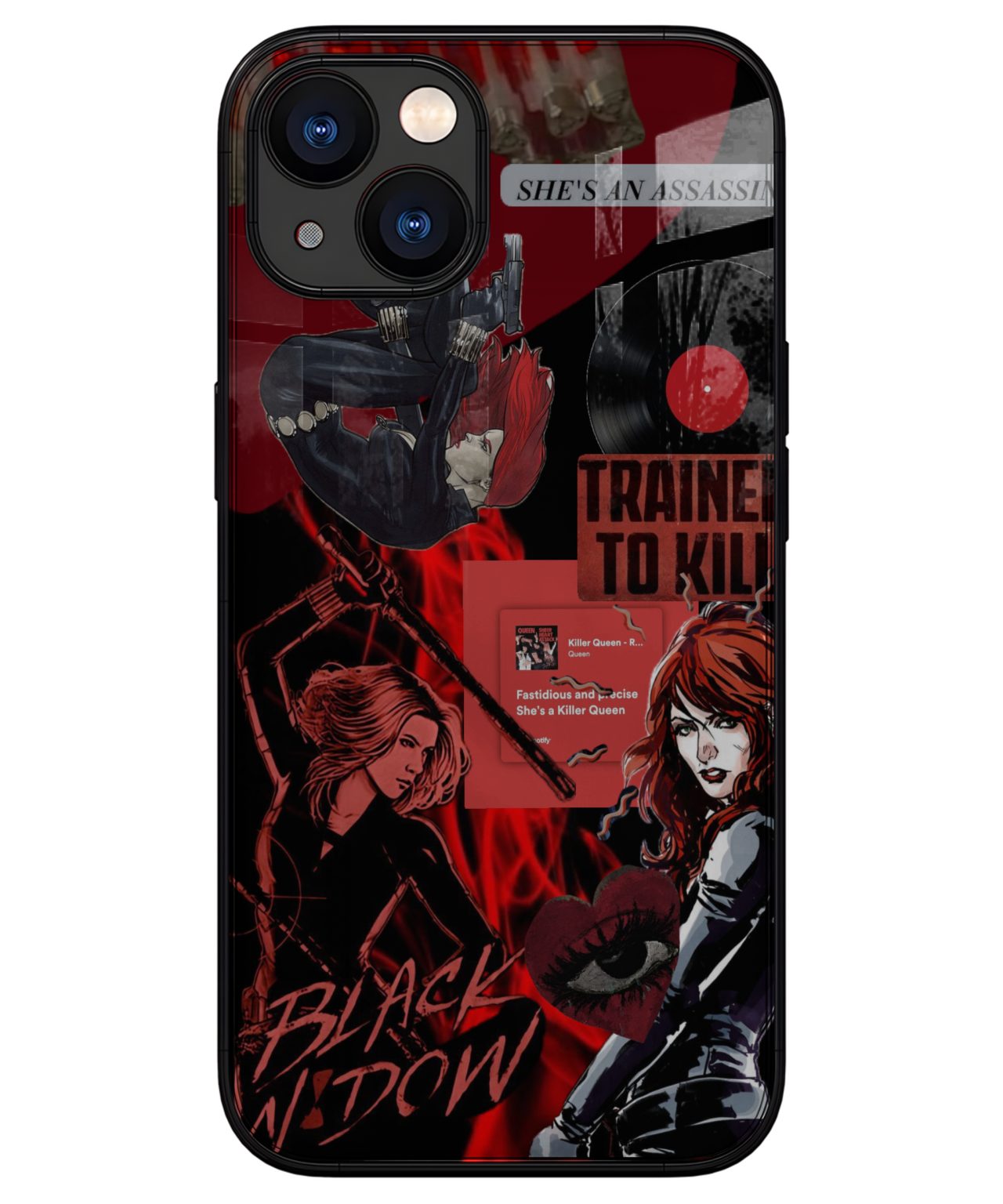 Black Widow Collage Case iphone 13 back cover 1