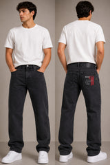 Men's Frost Grey Baggy Fit Jeans